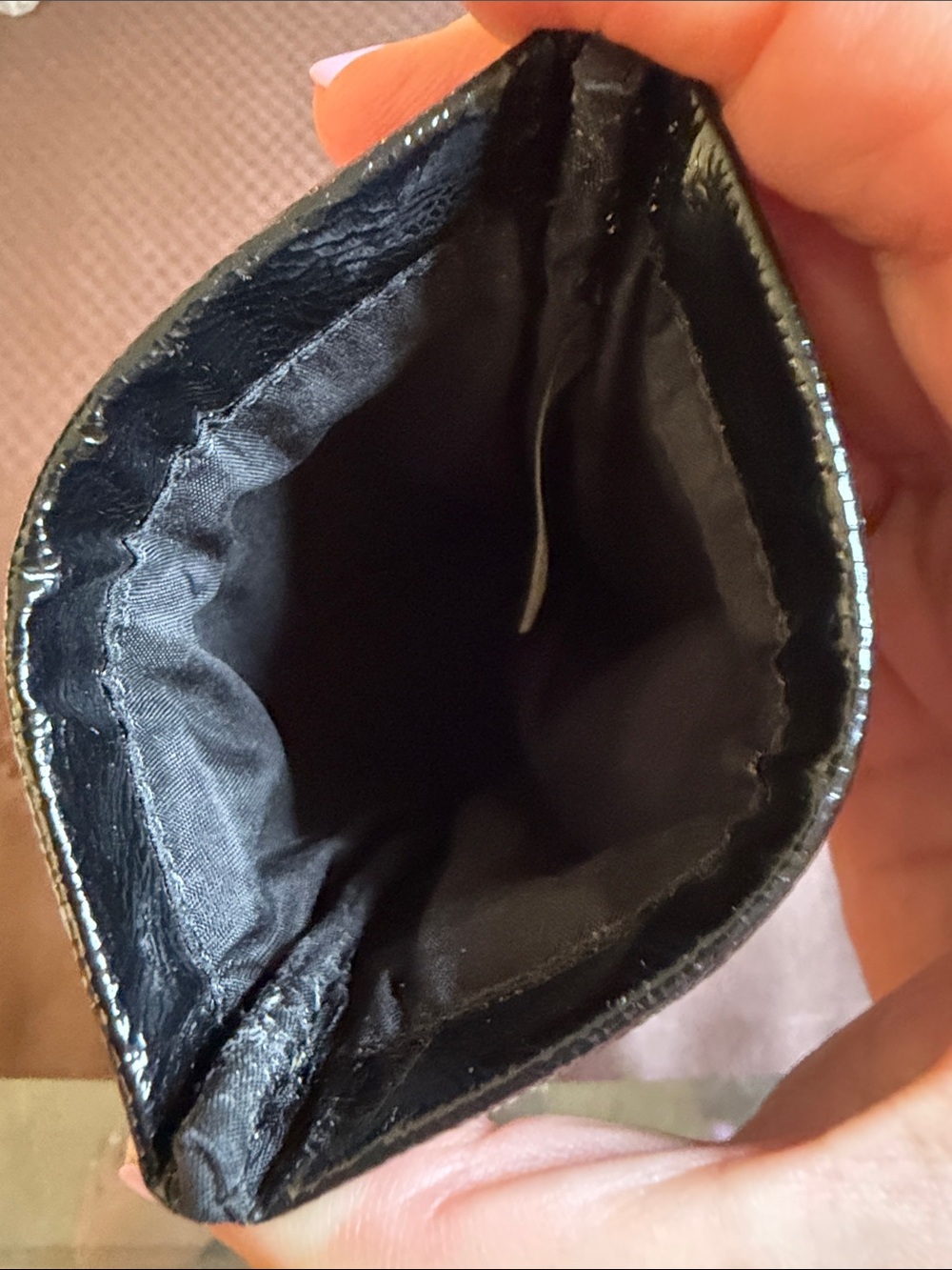 Vintage Coach Black Signature Monogram Eyeglass Pouch - Picture 5 of 5